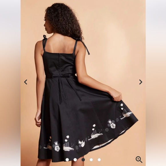 NWT Her Universe Disney Steamboat Willie Black Dress - Picture 3 of 7